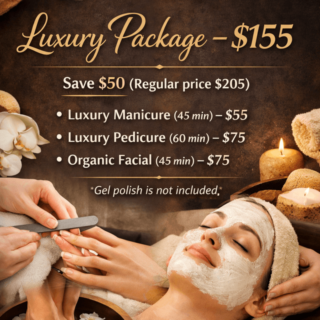 Spring luxury package at DREAM NAIL SALON in Raleigh, NC